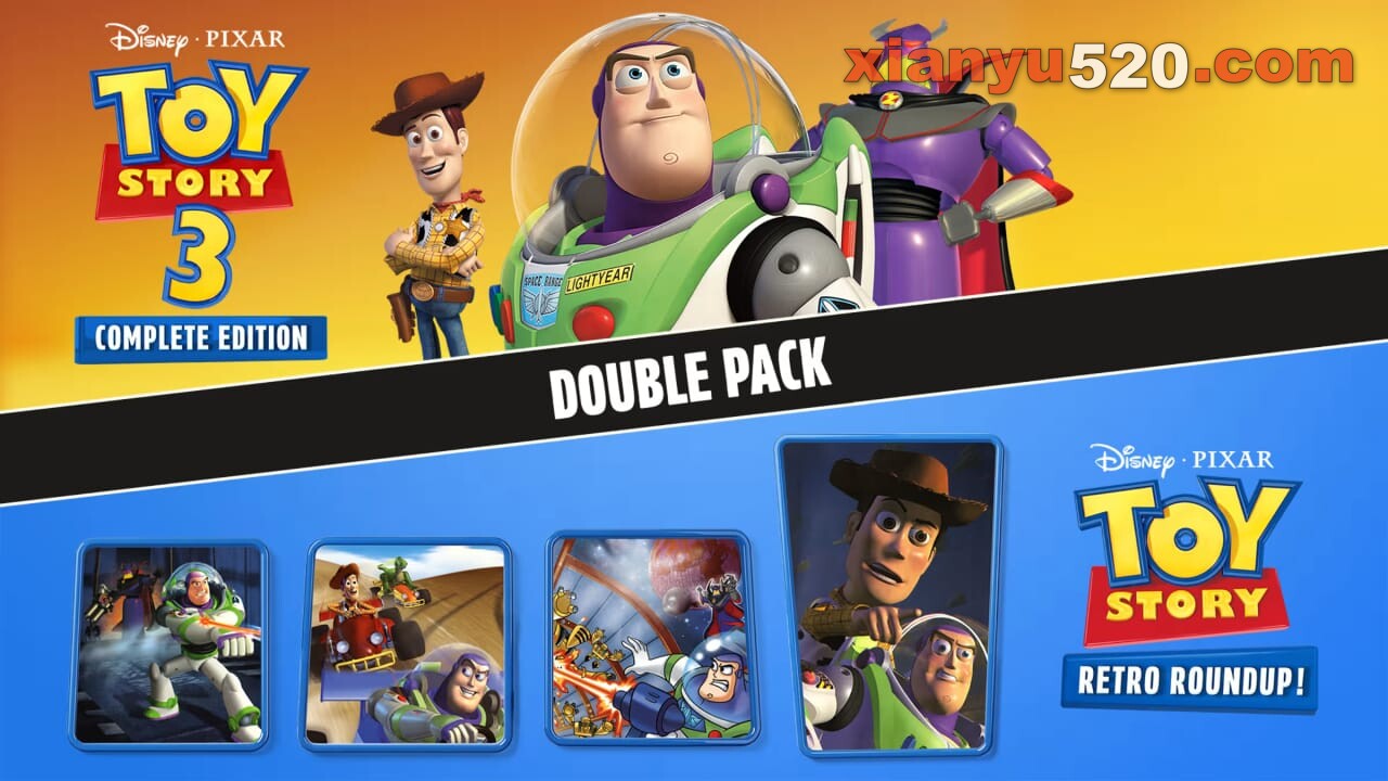 玩具总动员:复古大集合!+玩具总动员3完整版 双合集丨Disney/Pixar Toy Story: Retro Roundup! + Toy Story 3 Complete Edition Double Pack